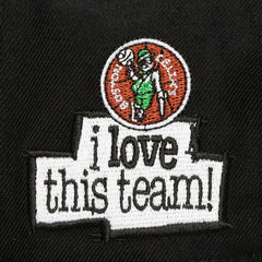 Boston Celtics x Just Don I Love This Team Snakeskin Strapback Hat Black - Mitchell & Ness
