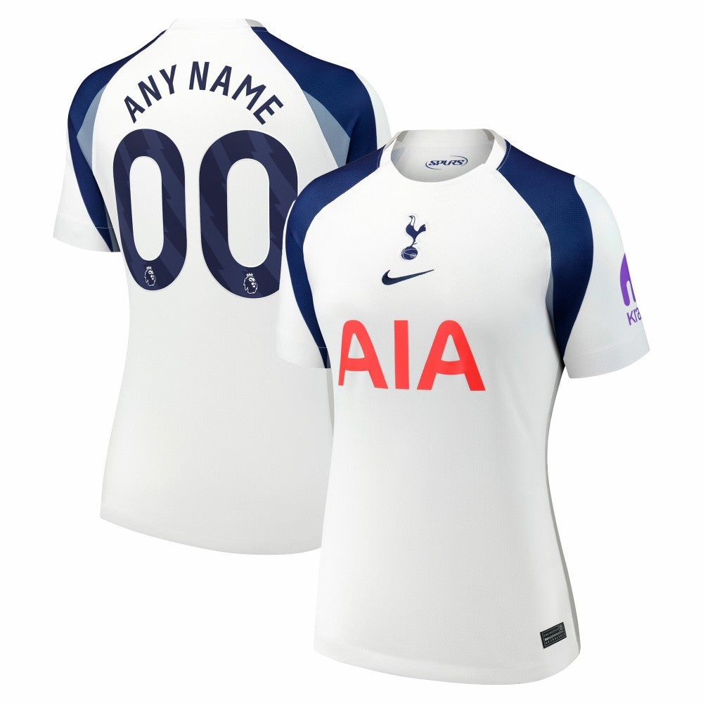 Tottenham Hotspur Women's 2025/26 Home Replica Custom Jersey White - Nike