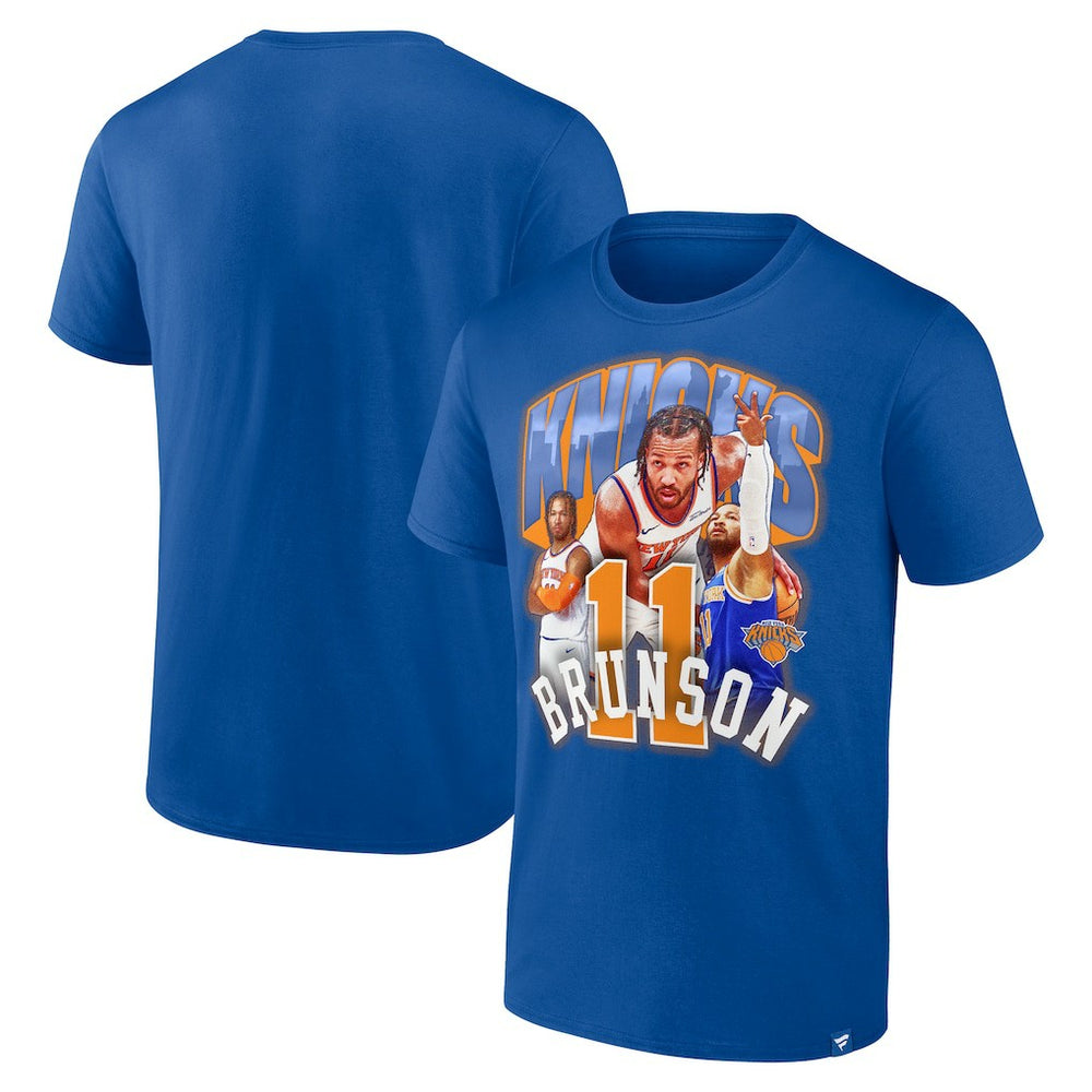 Jalen Brunson New York Knicks Notorious 4.0 T-Shirt Blue - Fanatics