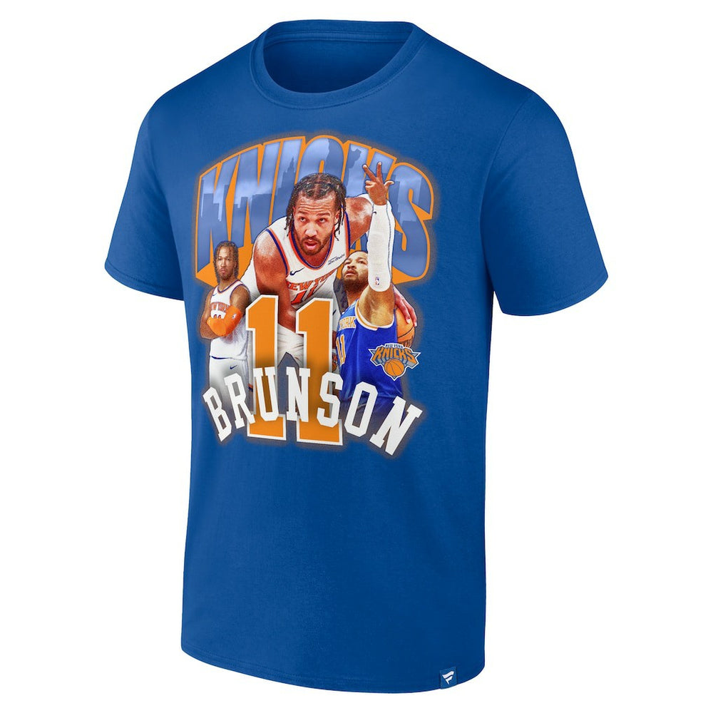 Jalen Brunson New York Knicks Notorious 4.0 T-Shirt Blue - Fanatics