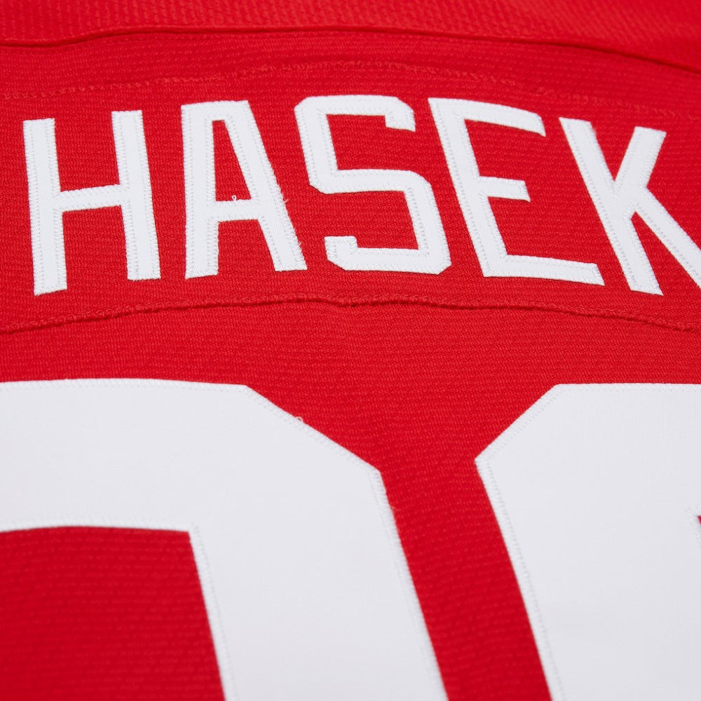 Dominik Hasek Detroit Red Wings Mitchell & Ness 2007-08 Power Play Jersey - Red | US 203116623