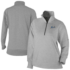 New York Mets Columbia Women's Birchwood Hills Quarter-Zip Pullover - Gray Pullover