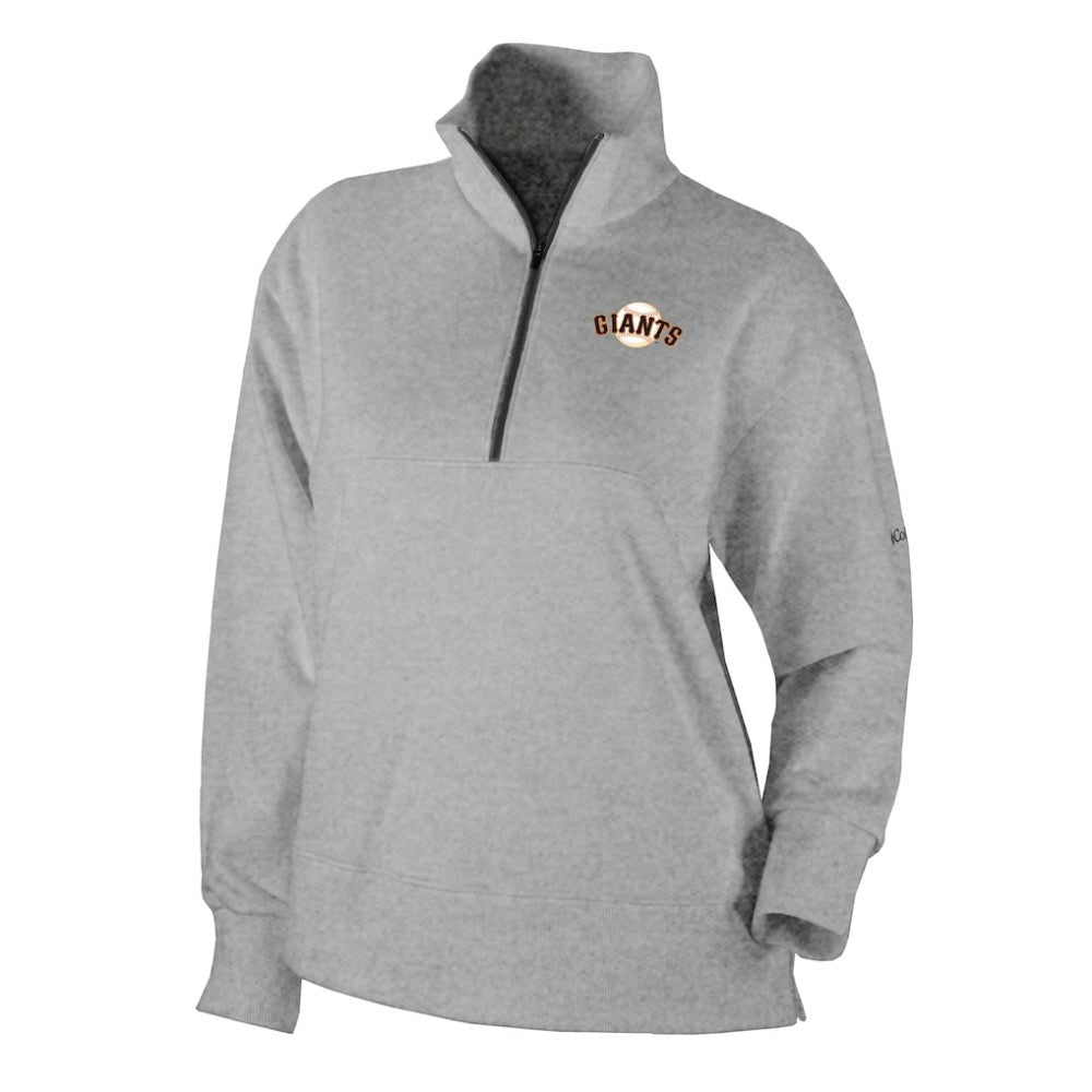 San Francisco Giants Columbia Women's Birchwood Hills Quarter-Zip Pullover - Gray Pullover