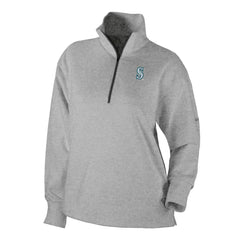 Seattle Mariners Columbia Women's Birchwood Hills Quarter-Zip Pullover - Gray Pullover