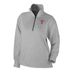 Texas Rangers Columbia Women's Birchwood Hills Quarter-Zip Pullover - Gray Pullover