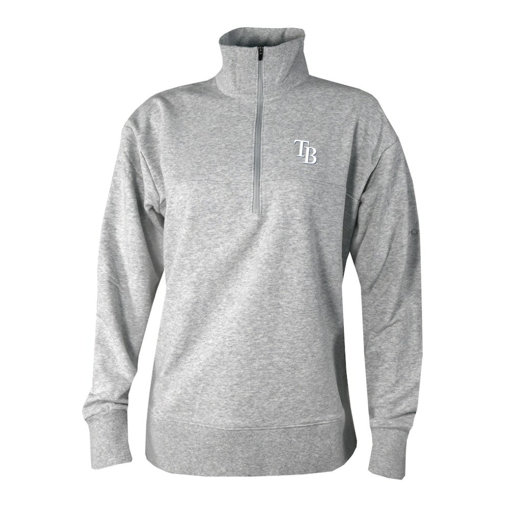Tampa Bay Rays Columbia Women's Birchwood Hills Quarter-Zip Pullover - Gray Pullover