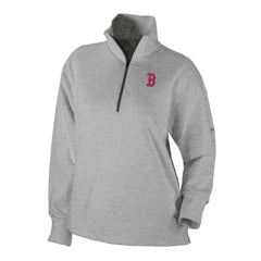 Boston Red Sox Columbia Women's Birchwood Hills Quarter-Zip Pullover - Gray Pullover