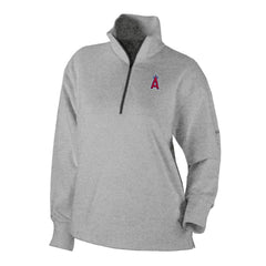 Los Angeles Angels Columbia Women's Birchwood Hills Quarter-Zip Pullover - Gray Pullover