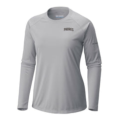 San Diego Padres Columbia Tidal Tee II Long Sleeve T-Shirt - Gray T-shirts