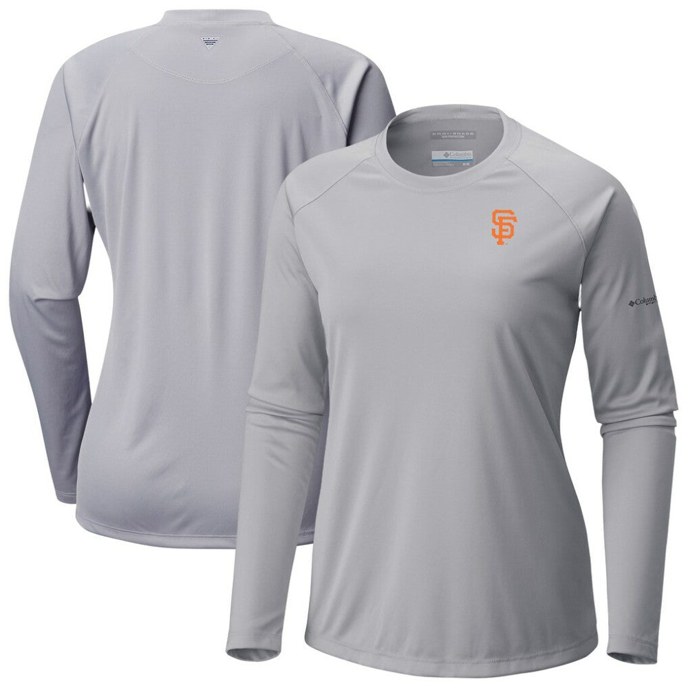 San Francisco Giants Columbia Tidal Tee II Long Sleeve T-Shirt - Gray T-shirts