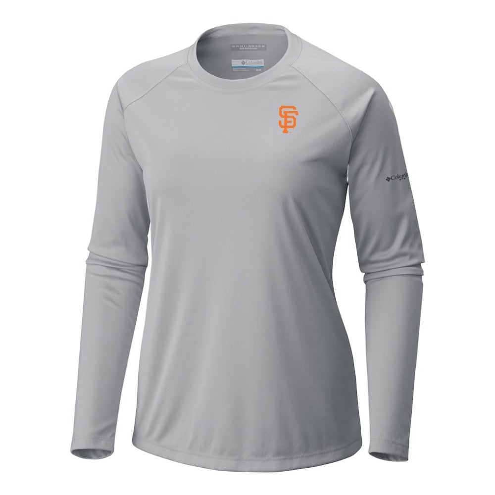 San Francisco Giants Columbia Tidal Tee II Long Sleeve T-Shirt - Gray T-shirts