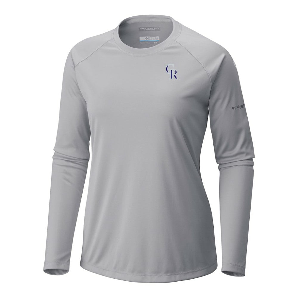 Colorado Rockies Columbia Tidal Tee II Long Sleeve T-Shirt - Gray T-shirts