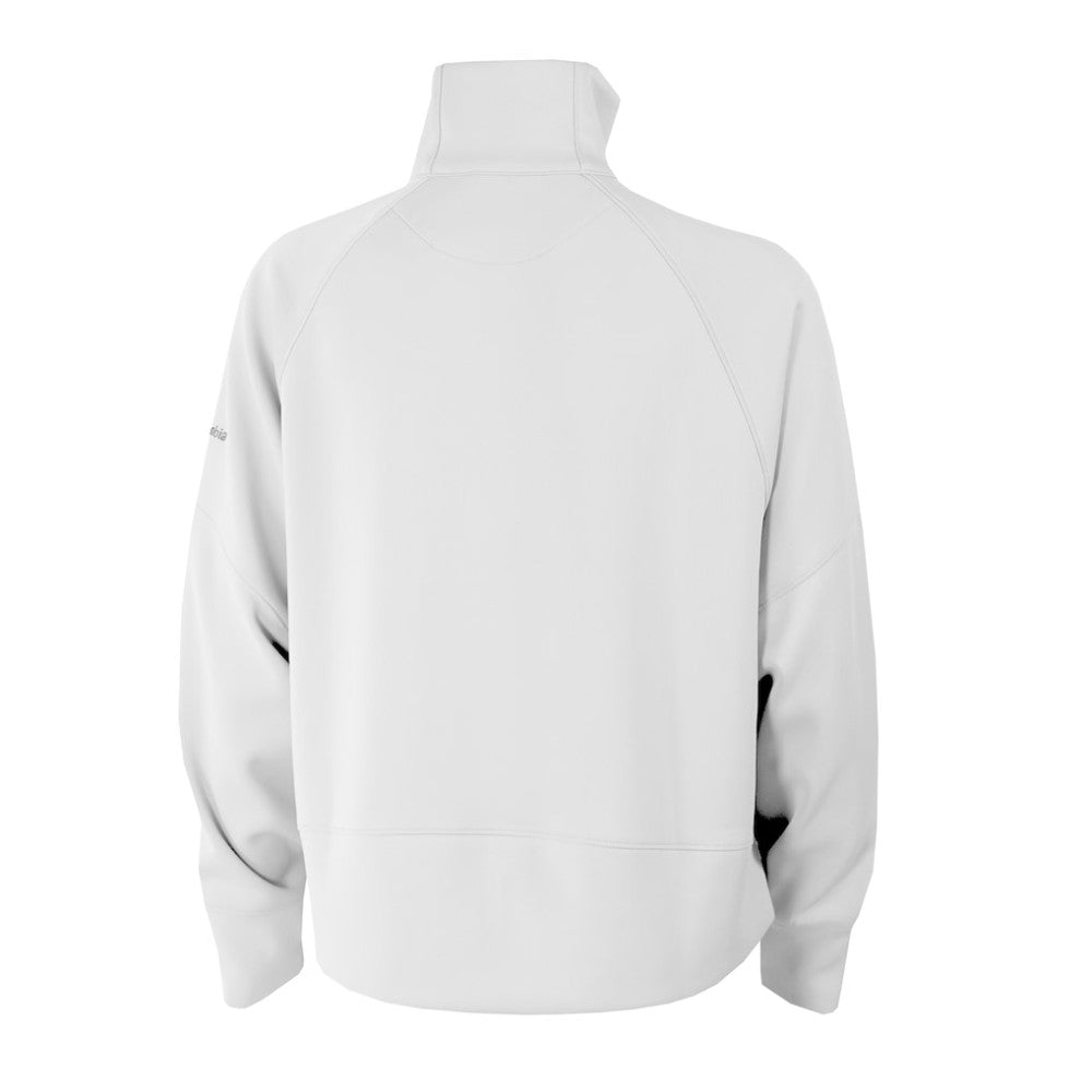 Detroit Tigers Columbia Women's Wickhams Hills Raglan Omni-Wick Quarter-Zip Pullover - White Pullover