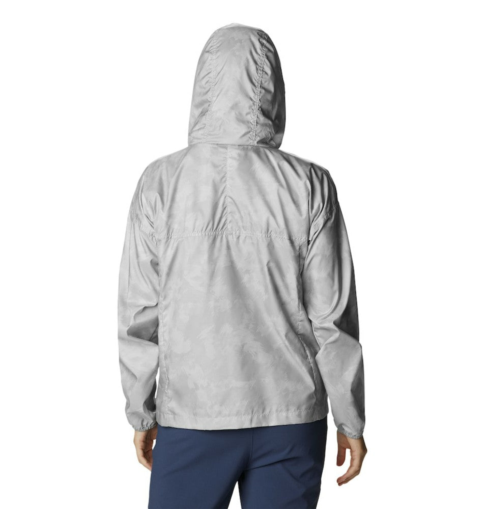 Tampa Bay Rays Columbia Women's Flash Challenger Full-Zip Hoodie Windbreaker Jacket - Gray/White Jackets