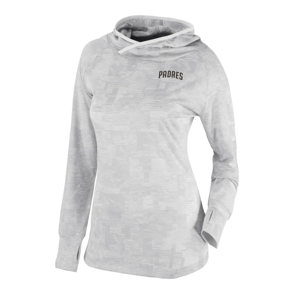 San Diego Padres Columbia Women's Omni-Wick Sunday Ball Raglan Pullover Hoodie - White Hoodies