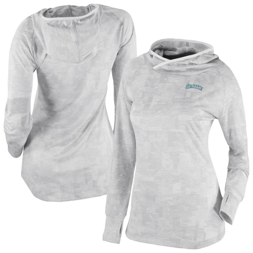 Seattle Mariners Columbia Women's Omni-Wick Sunday Ball Raglan Pullover Hoodie - White Hoodies