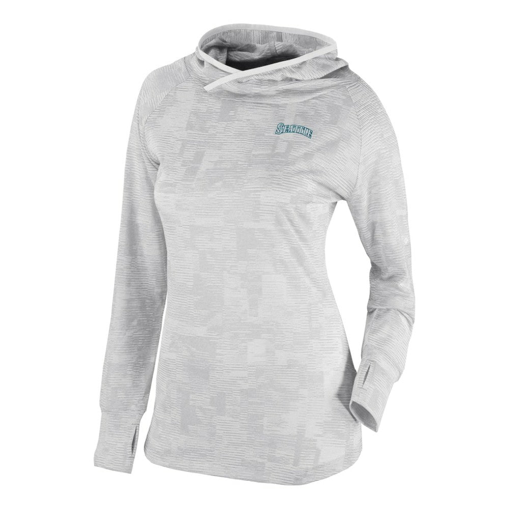 Seattle Mariners Columbia Women's Omni-Wick Sunday Ball Raglan Pullover Hoodie - White Hoodies