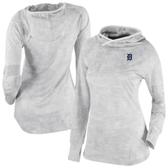 Detroit Tigers Columbia Women's Omni-Wick Sunday Ball Raglan Pullover Hoodie - White Hoodies
