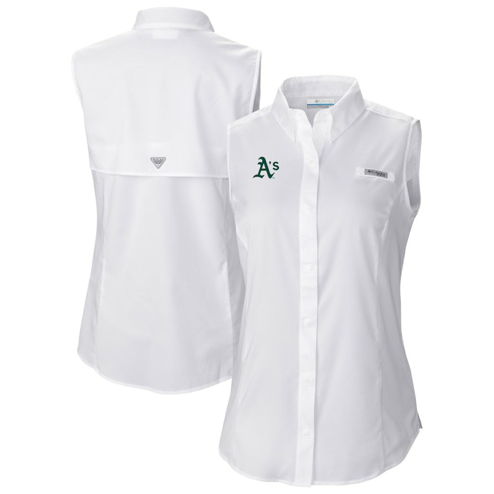 Athletics Columbia Women's Tamiami Sleeveless Shirt - White