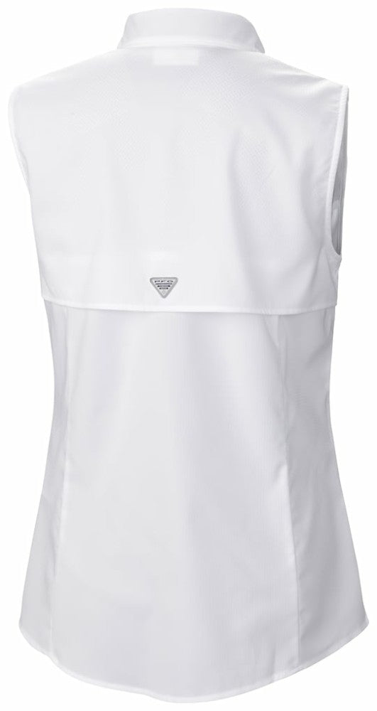 Pittsburgh Pirates Columbia Women's Tamiami Sleeveless Shirt - White