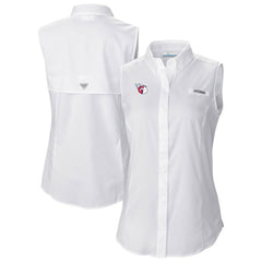 Cleveland Guardians Columbia Women's Tamiami Sleeveless Shirt - White