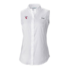 Cleveland Guardians Columbia Women's Tamiami Sleeveless Shirt - White