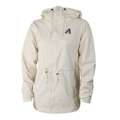 Arizona Diamondbacks Columbia Women's Lily Park Full-Zip Rain Jacket - Cream Jackets