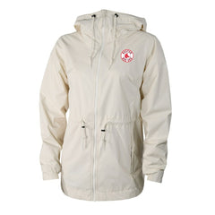Boston Red Sox Columbia Women's Lily Park Full-Zip Rain Jacket - Cream Jackets