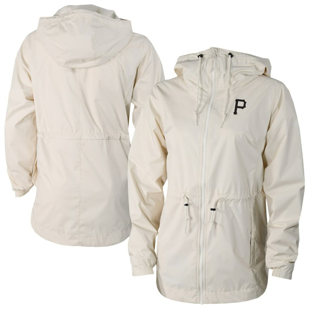 Pittsburgh Pirates Columbia Women's Lily Park Full-Zip Rain Jacket - Cream Jackets