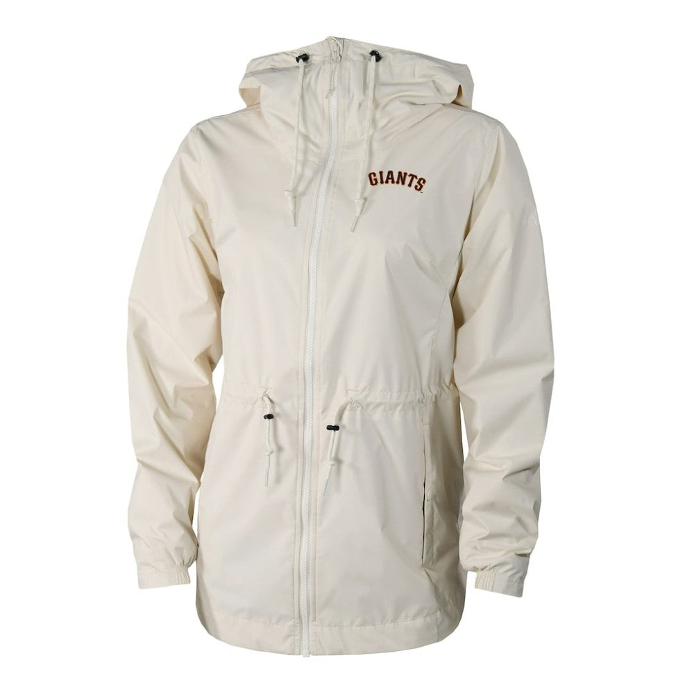 San Francisco Giants Columbia Women's Lily Park Full-Zip Rain Jacket - Cream Jackets