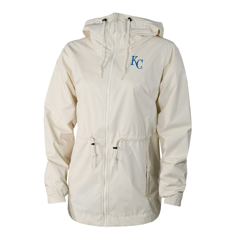 Kansas City Royals Columbia Women's Lily Park Full-Zip Rain Jacket - Cream Jackets
