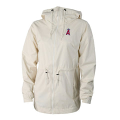 Los Angeles Angels Columbia Women's Lily Park Full-Zip Rain Jacket - Cream Jackets