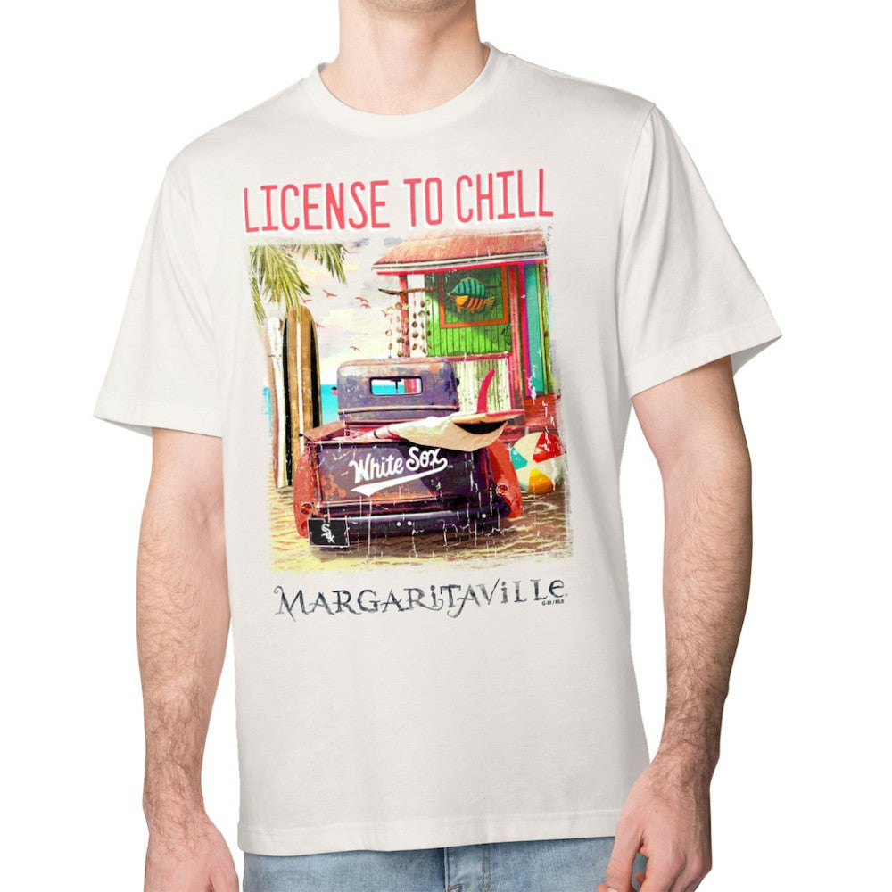 Chicago White Sox Margaritaville License to Chill T-Shirt - Cream T-shirts