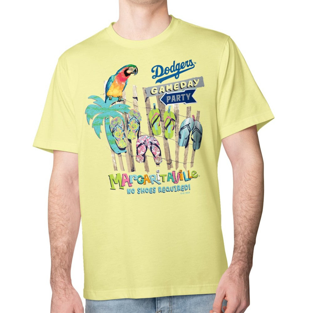 Los Angeles Dodgers Margaritaville Gameday Party T-Shirt - Yellow T-shirts