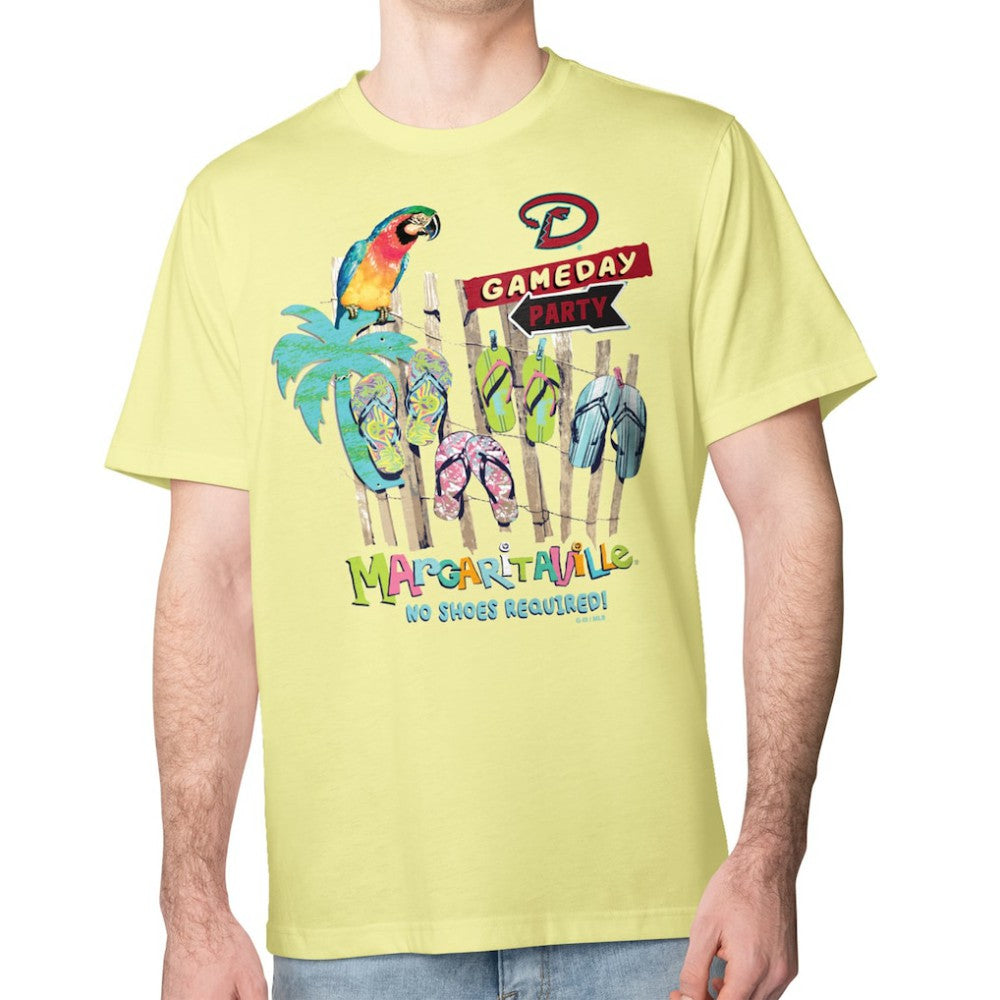 Arizona Diamondbacks Margaritaville Gameday Party T-Shirt - Yellow T-shirts