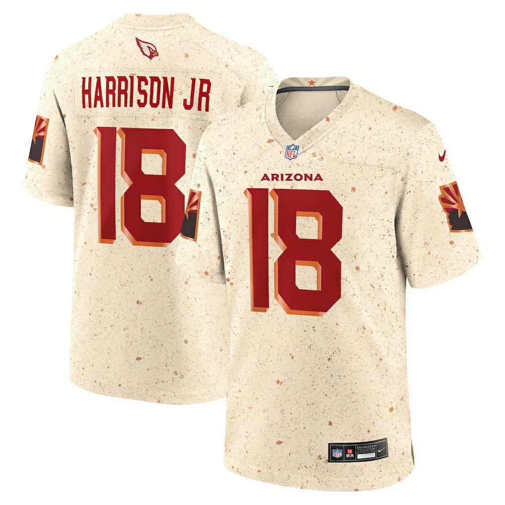 Marvin Harrison Jr. Arizona Cardinals 2025 Rivalries Collection Game Jersey - Natural Jerseys