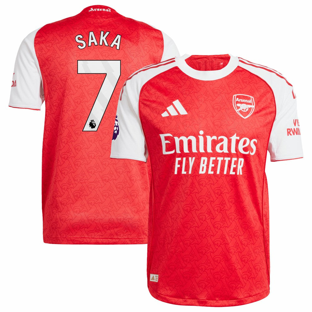 Bukayo Saka Arsenal 2025/26 Home Player Jersey Red - Adidas discount
