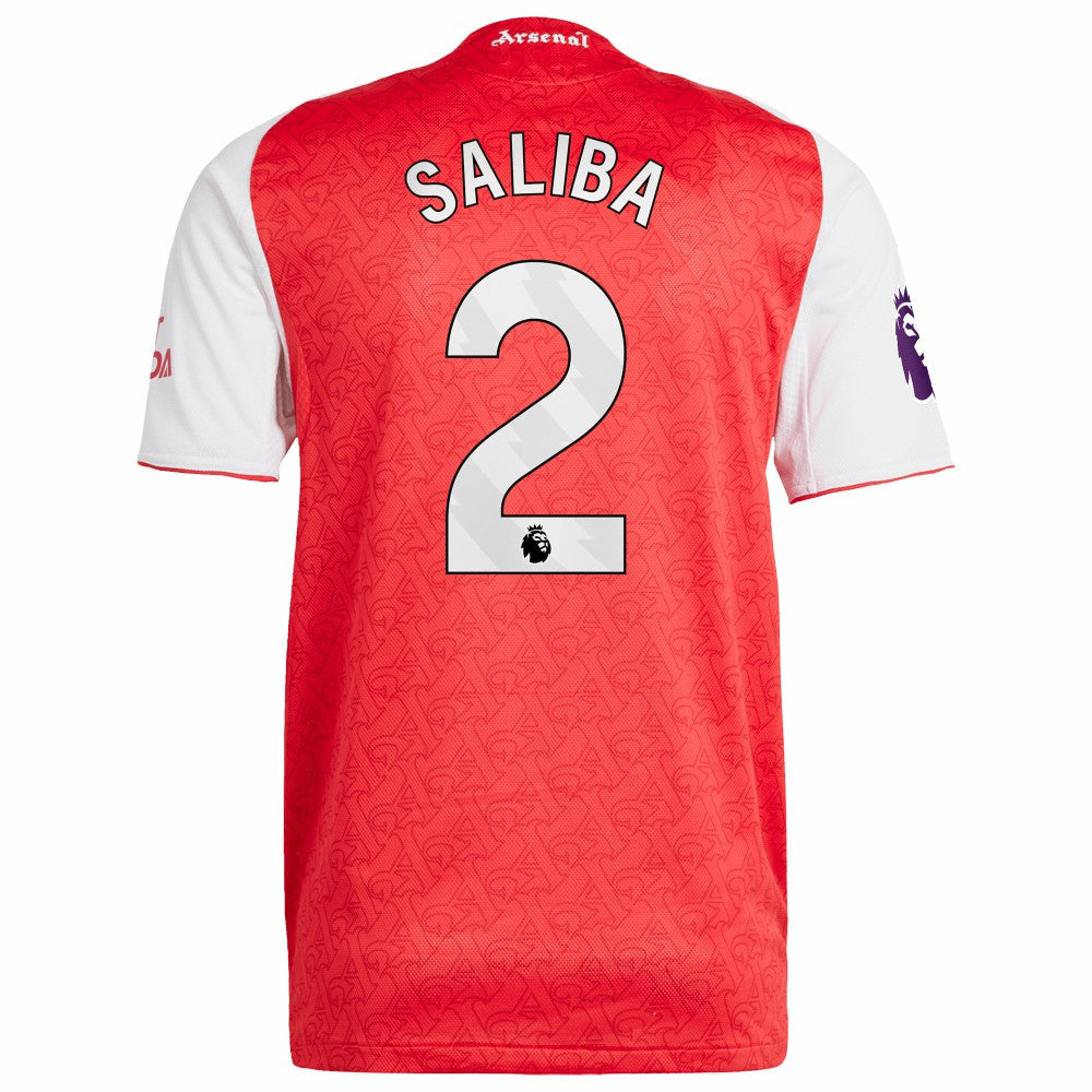 William Saliba Arsenal 2025/26 Home Player Jersey Red - Adidas for sale