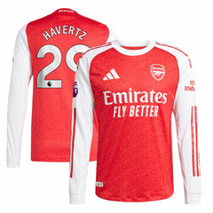 Kai Havertz Arsenal 2025/26 Home Long Sleeve Player Jersey Red - Adidas online