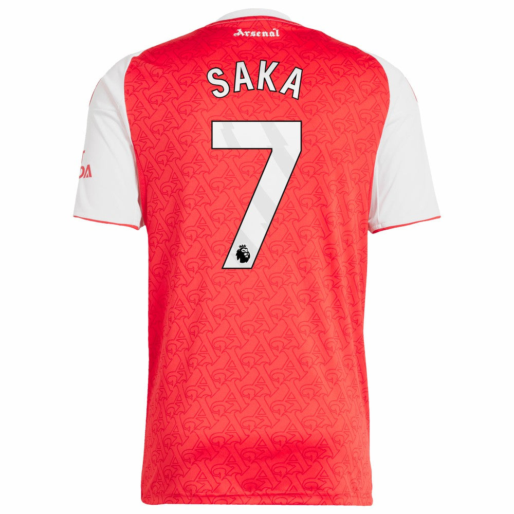 Bukayo Saka Arsenal 2025/26 Home Replica Player Jersey Red - Adidas