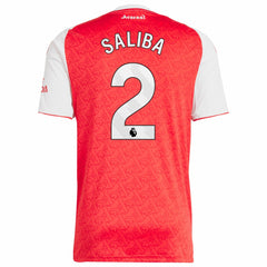 William Saliba Arsenal 2025/26 Home Replica Player Jersey Red - Adidas on sale