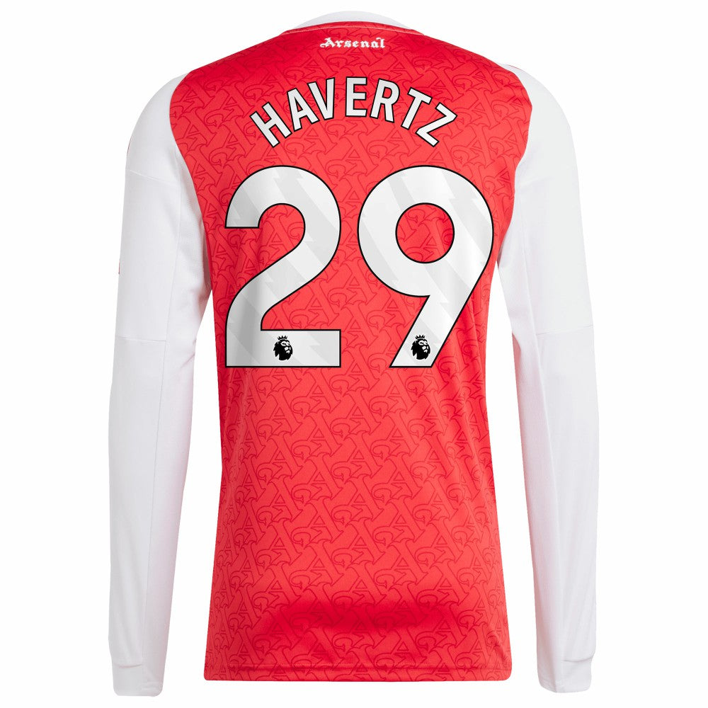 Kai Havertz Arsenal 2025/26 Home Replica Long Sleeve Player Jersey Red - Adidas outlet