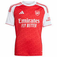 Bukayo Saka Arsenal Youth 2025/26 Home Replica Player Jersey Red - Adidas cheap
