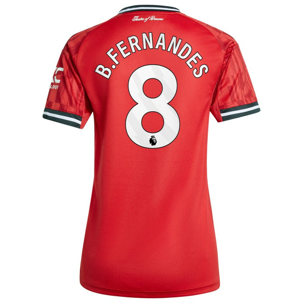 Bruno Fernandes Manchester United Women's Home 2025/26 Replica Player Jersey Red - Adidas outlet