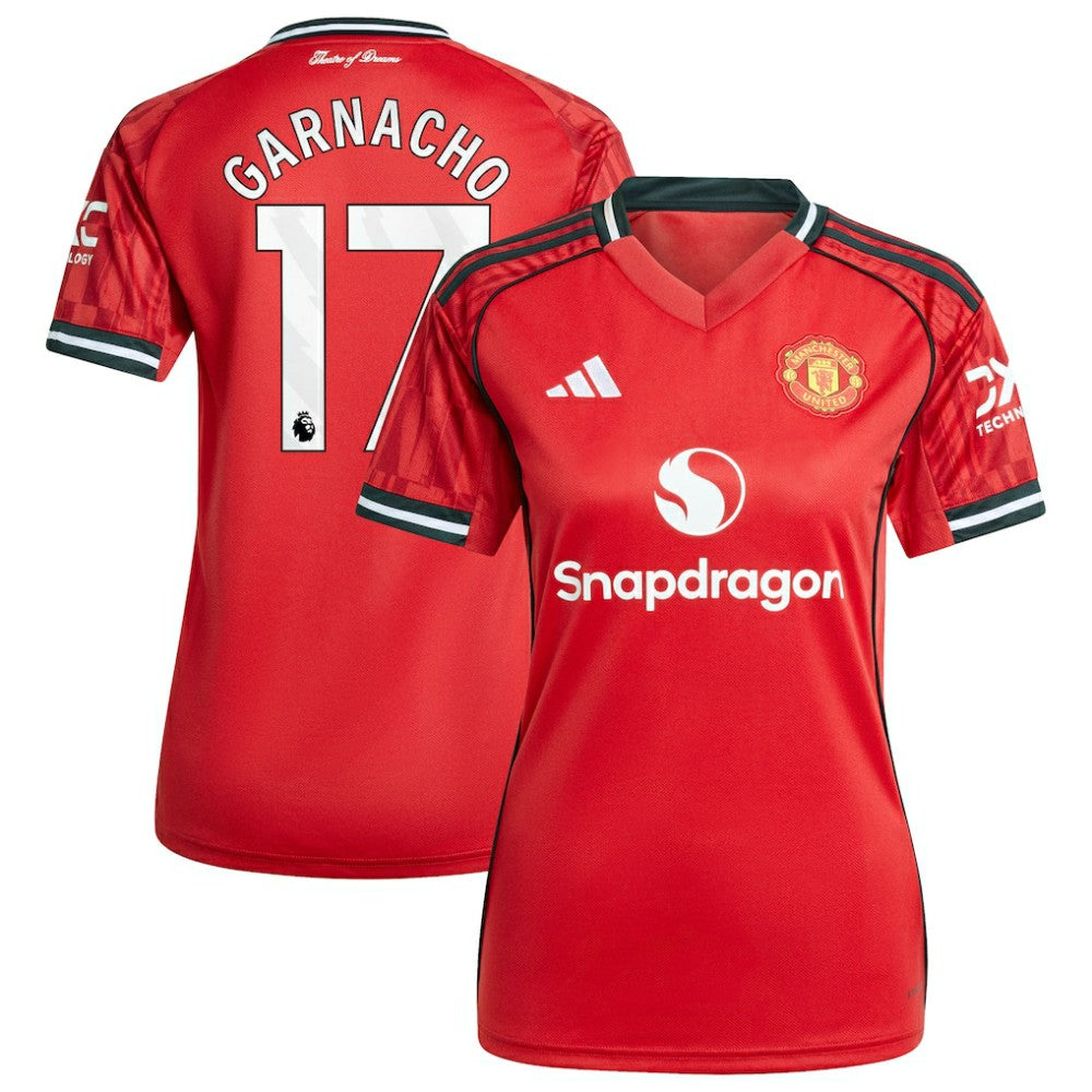 Alejandro Garnacho Manchester United Women's Home 2025/26 Replica Player Jersey Red - Adidas cheap