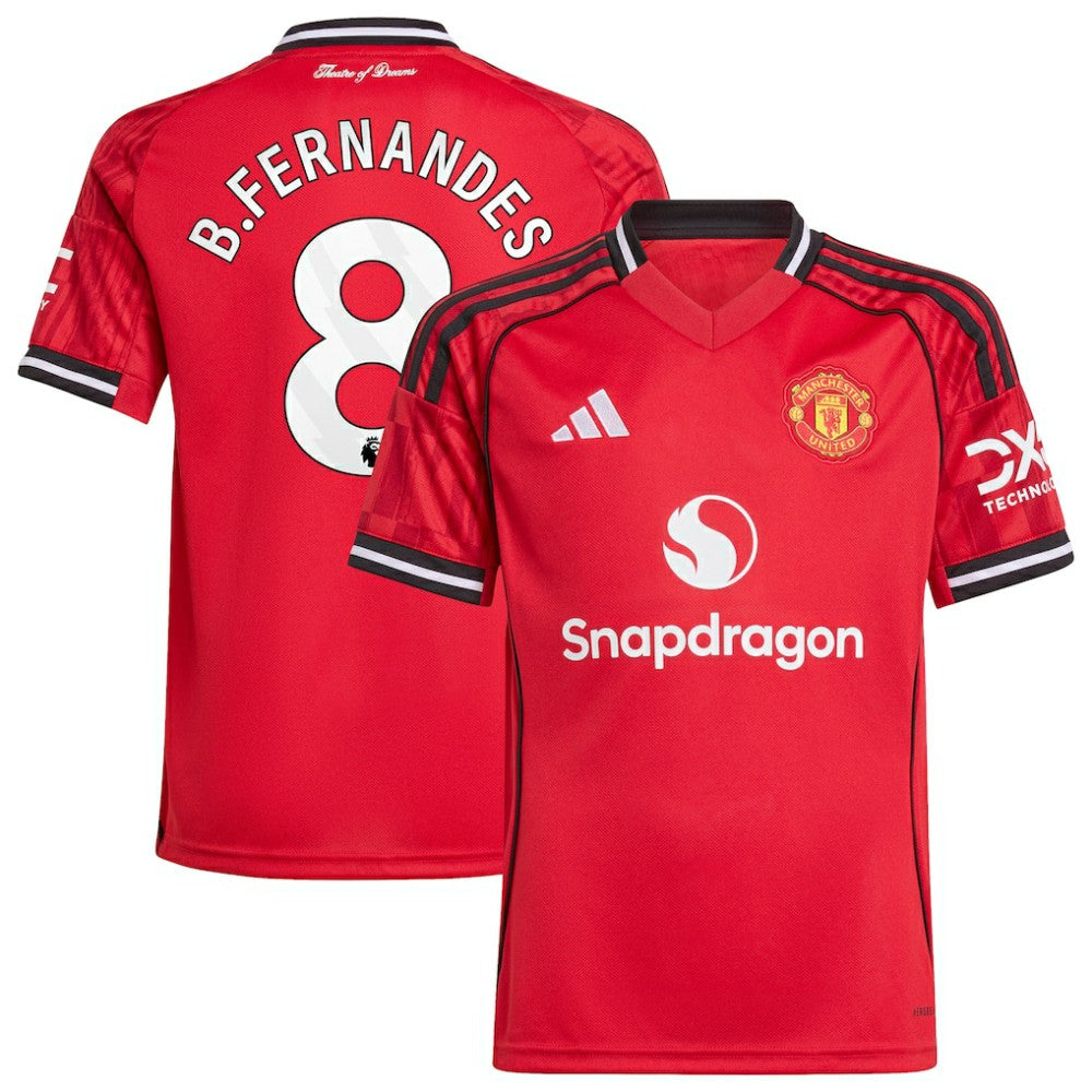Bruno Fernandes Manchester United Youth Home 2025/26 Replica Player Jersey Red - Adidas outlet