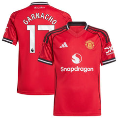 Alejandro Garnacho Manchester United Youth Home 2025/26 Replica Player Jersey Red - Adidas on sale