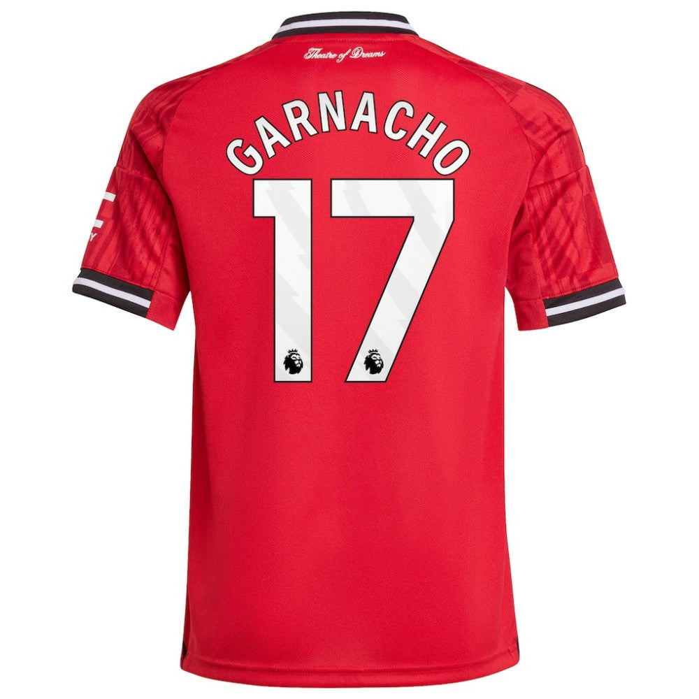 Alejandro Garnacho Manchester United Youth Home 2025/26 Replica Player Jersey Red - Adidas on sale