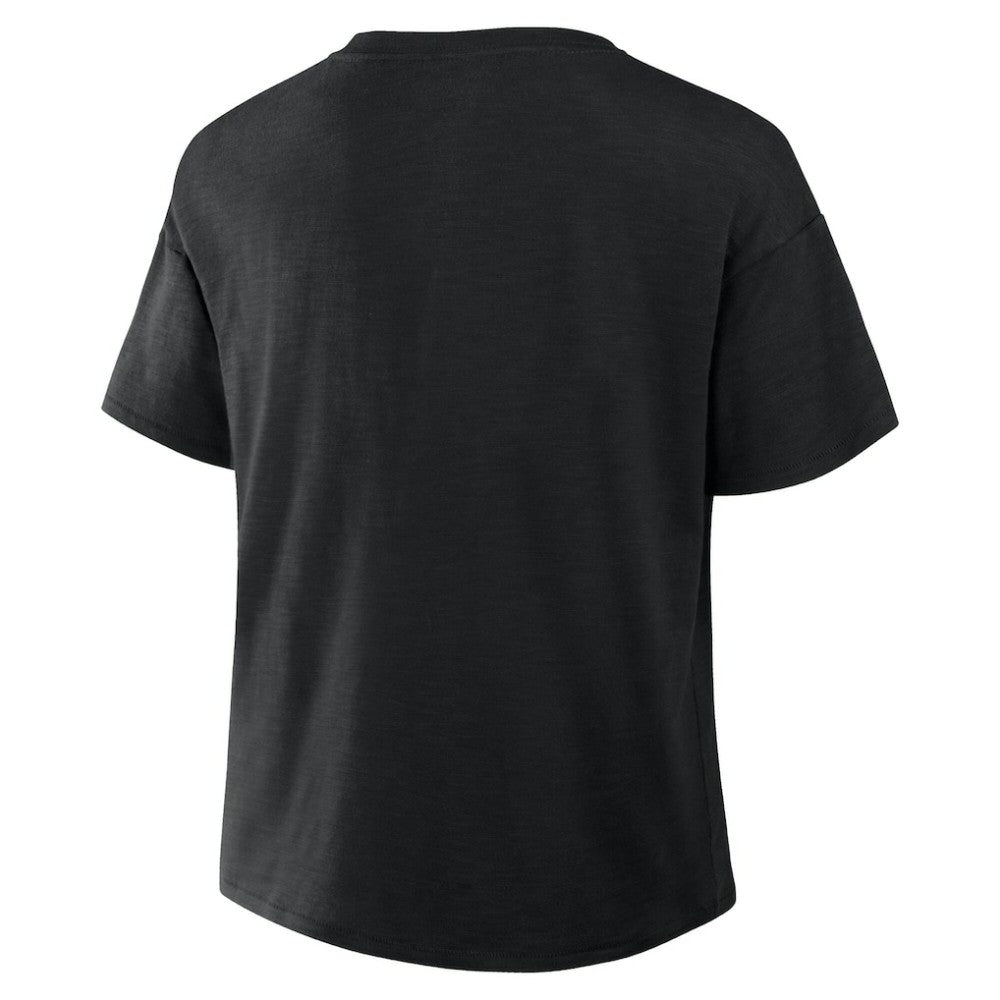 Utah Mammoth Fanatics Women's Combo Stadium Slub Boxy T-Shirt - Black | US 203124198