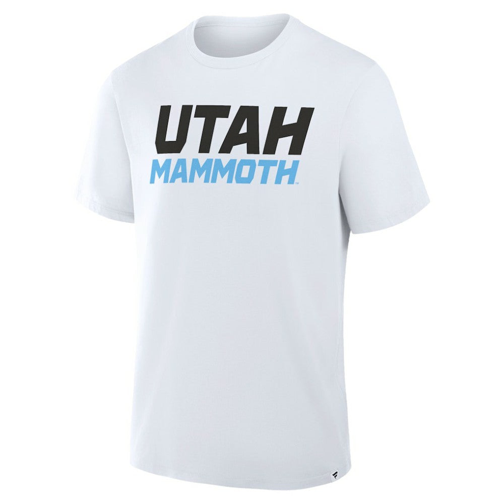 Utah Mammoth Fanatics Wordmark Legacy T-Shirt - White | US 203124204